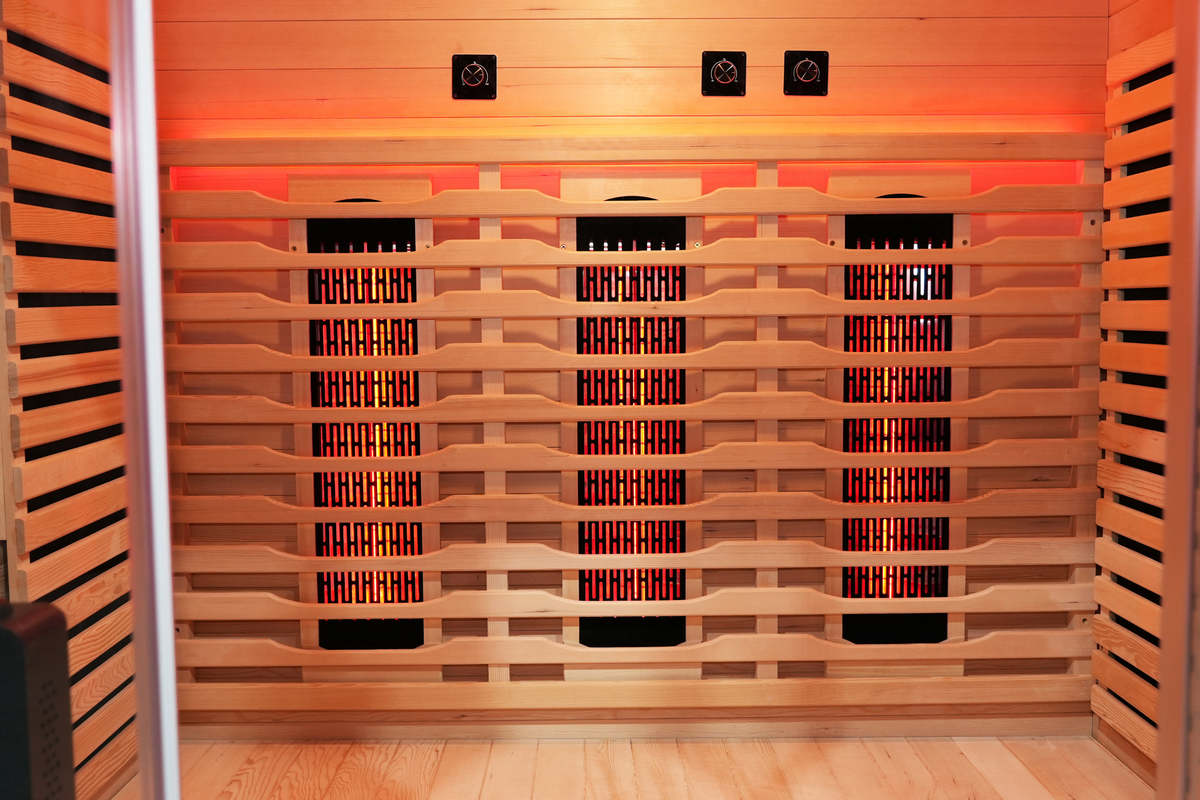 Blisspod Venetian RED Deluxe 3-Person Full Spectrum Infrared Sauna