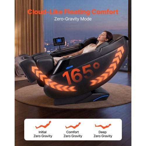 4D Zero-Gravity Full-Body Massage Chair with Heat, Bluetooth & Touchscreen