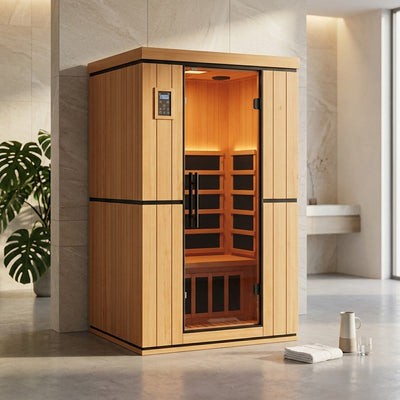 Mini Sauna, Low Emf Far Infrared Sauna, Home Spa Sauna with Bluetooth Speakers