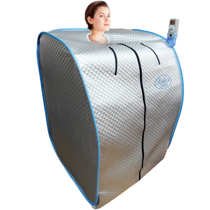 Silver Elite Relax Far Infrared Sauna | Portable 110V Home Sauna with Dual 800W Radiators