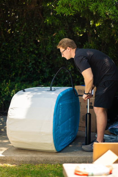RevX Inflatable Tub Deluxe | Portable 150-Gallon Cold Plunge Tub