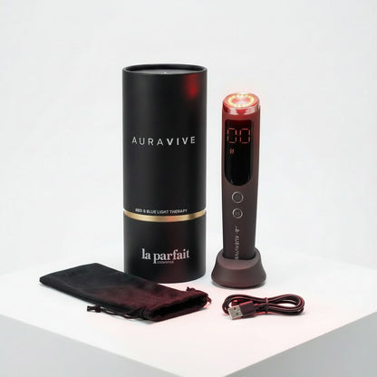 AuraVive Red, Blue & Infrared Light Device with Heat & Sonic Vibration