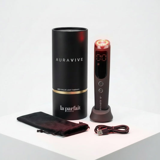 AuraVive Red, Blue & Infrared Light Device with Heat & Sonic Vibration