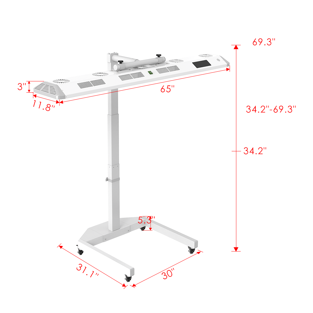 Renew Panorama Red Light Therapy Panel | Full-Body Red, NIR & Blue Light