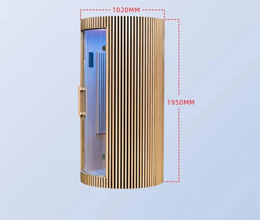 One-Person Solid Wood Dome Sauna