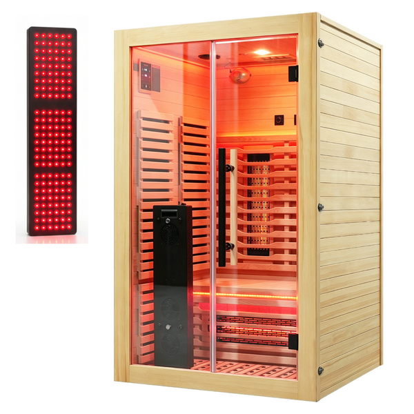 Blisspod Venetian RED Deluxe 2-Person Full Spectrum Infrared Sauna