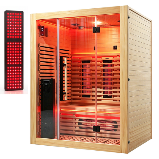 Blisspod Venetian RED Deluxe 3-Person Full Spectrum Infrared Sauna