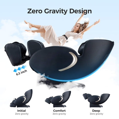 BossCare Full-Body 3D Zero-Gravity Shiatsu Recliner Massage Chair with App
