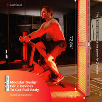 Red Light Therapy Device, 4 Wavelengths Full Body Infrared Red Light Therapy at Home, Elite Grade Dual Chip 300 Leds, High Power, 500W. Modular Design.