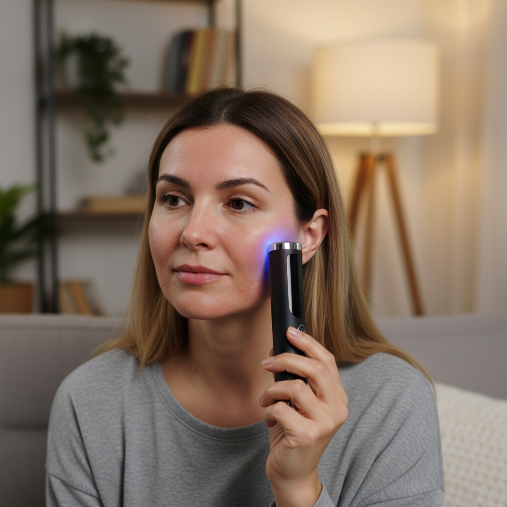 AuraVive Red, Blue & Infrared Light Device with Heat & Sonic Vibration