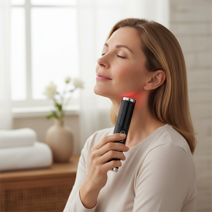 AuraVive Red, Blue & Infrared Light Device with Heat & Sonic Vibration